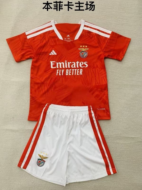 Kids Benfica 26/27 Home Soccer Jersey And Shorts Kids Benfica 26/27 Home Soccer Jersey And Shorts