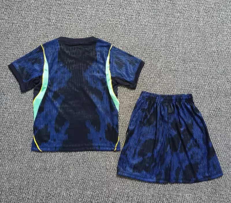 Kids Brazil 2026 Away Soccer Jersey And Shorts (Player)