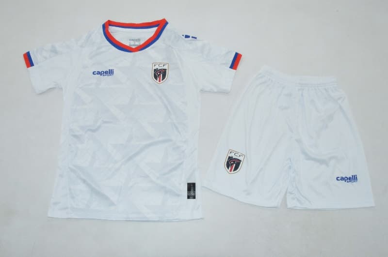 Kids Cape Verde 2026 World Cup Away Soccer Jersey And Shorts
