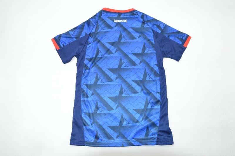 Kids Cape Verde 2026 World Cup Home Soccer Jersey And Shorts
