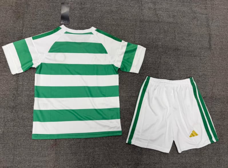 Kids Celtic 26/27 Home Soccer Jersey And Shorts
