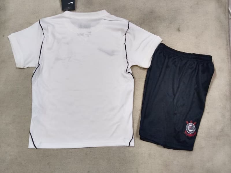 Kids Corinthians 2026 Home Soccer Jersey And Shorts
