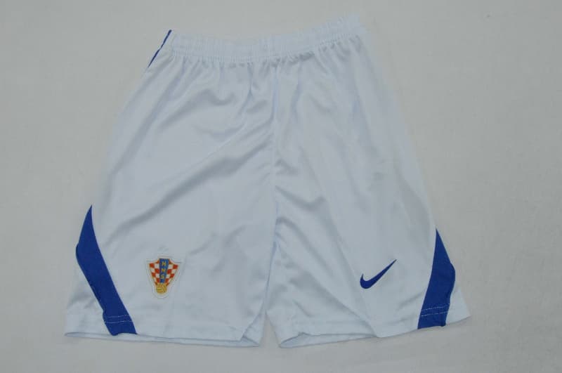 Kids Croatia 2026 World Cup Home Soccer Jersey And Shorts