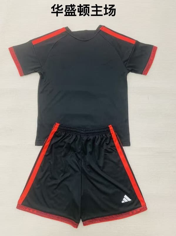 Kids DC United 2026 Home Soccer Jersey And Shorts