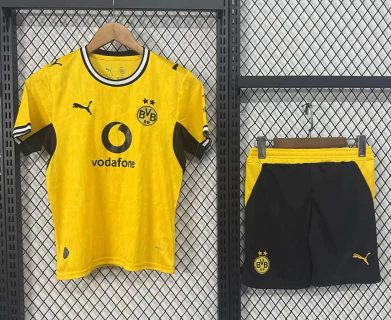 Kids Dortmund 26/27 Home Soccer Jersey And Shorts (Leaked) Kids Dortmund 26/27 Home Soccer Jersey And Shorts (Leaked)