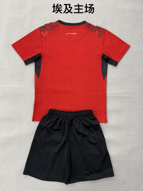 Kids Egypt 2026 World Cup Home Soccer Jersey And Shorts