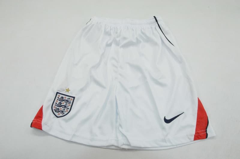 Kids England 2026 World Cup Home Soccer Jersey And Shorts