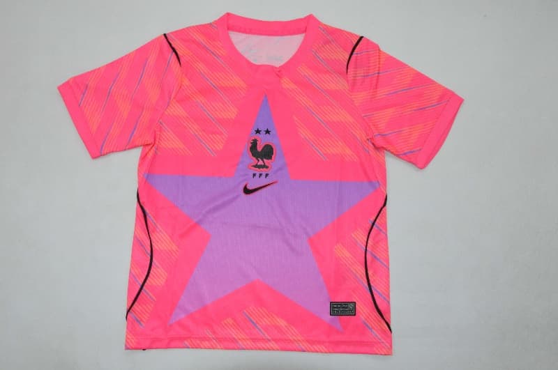 Kids France 2026 World Cup Goalkeeper Pink Soccer Jersey And Shorts