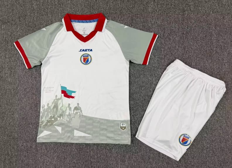 Kids Haiti 2026 Away Soccer Jersey And Shorts Kids Haiti 2026 Away Soccer Jersey And Shorts