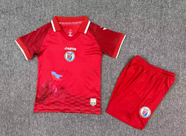 Kids Haiti 2026 Third Soccer Jersey And Shorts Kids Haiti 2026 Third Soccer Jersey And Shorts