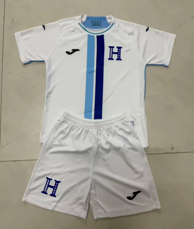 Kids Honduras 2026 Away Soccer Jersey And Shorts