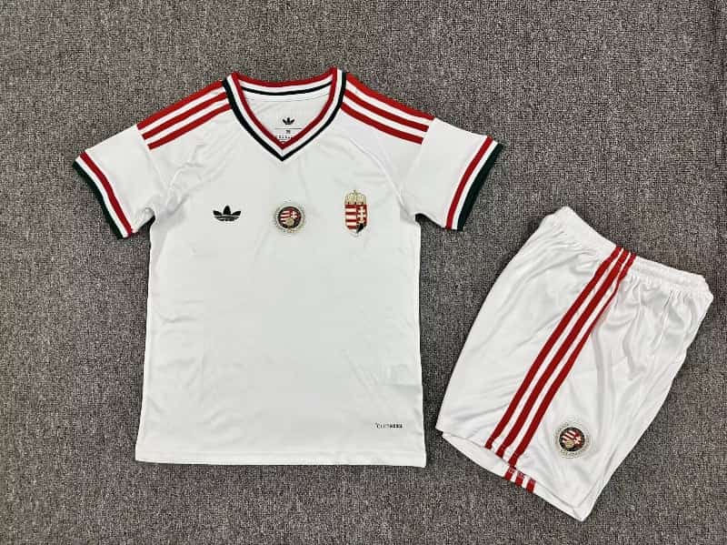 Kids Hungary 2026 Away Soccer Jersey And Shorts