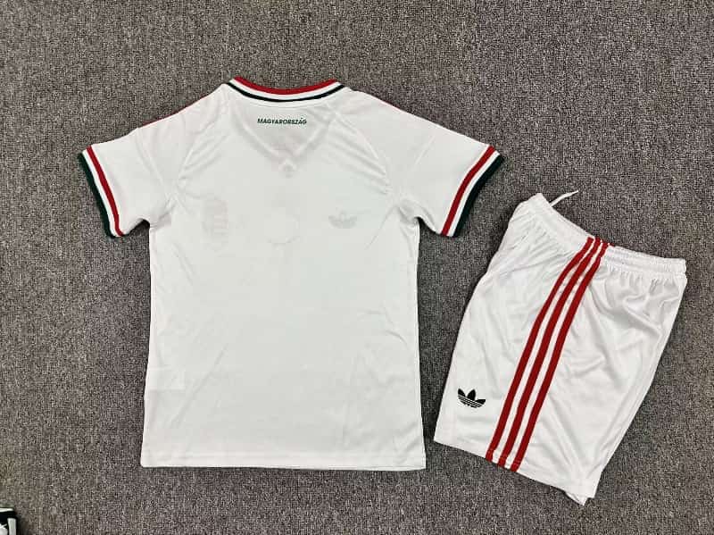 Kids Hungary 2026 Away Soccer Jersey And Shorts