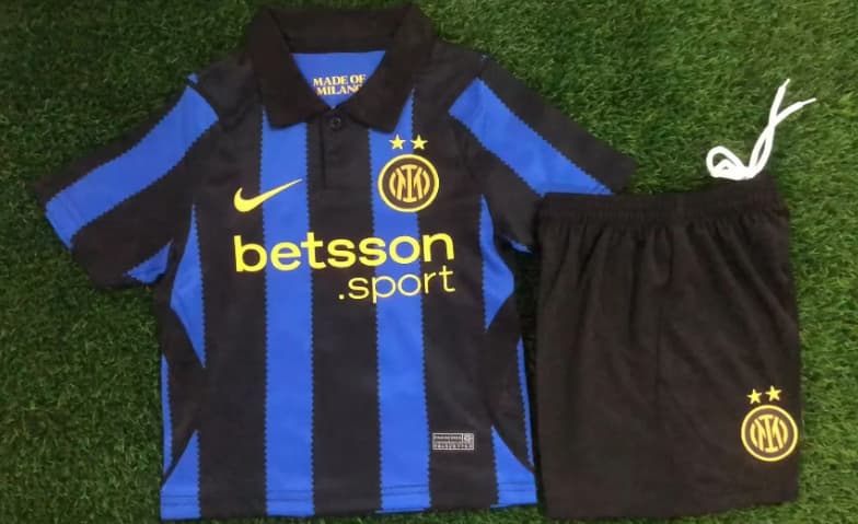 Kids Inter Milan 26/27 Home Soccer Jersey And Shorts (Leaked) Kids Inter Milan 26/27 Home Soccer Jersey And Shorts (Leaked)