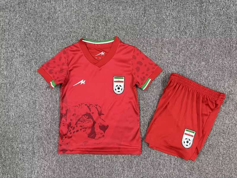 Kids Iran 2026 Away Soccer Jersey And Shorts Kids Iran 2026 Away Soccer Jersey And Shorts