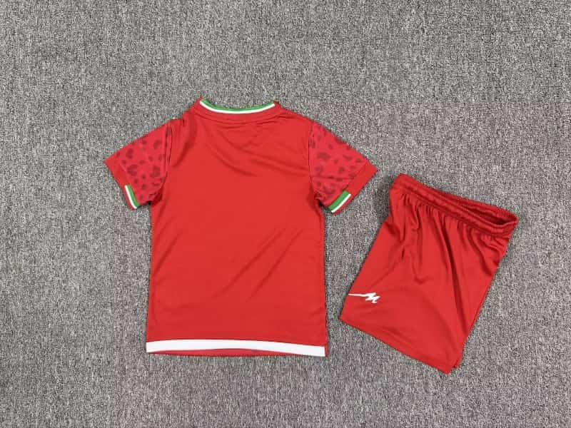 Kids Iran 2026 Away Soccer Jersey And Shorts