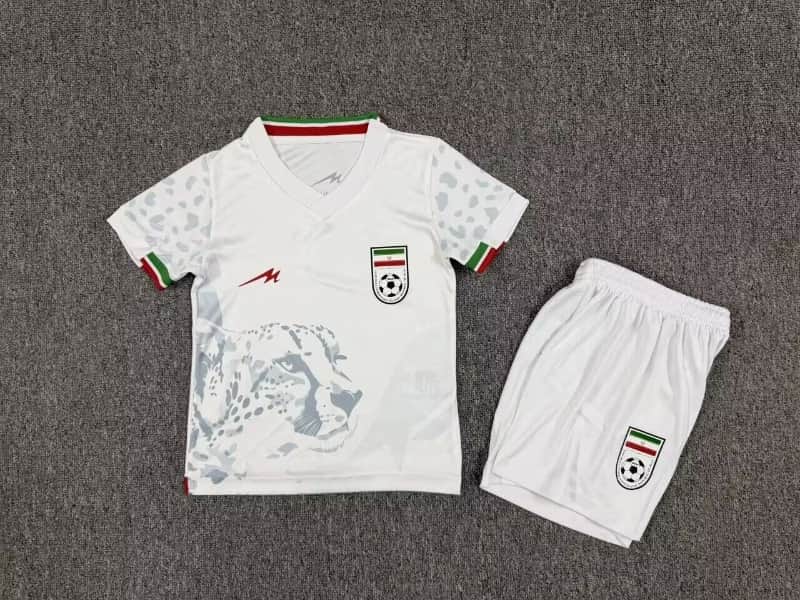 Kids Iran 2026 Home Soccer Jersey And Shorts Kids Iran 2026 Home Soccer Jersey And Shorts