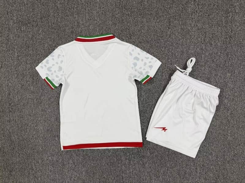 Kids Iran 2026 Home Soccer Jersey And Shorts
