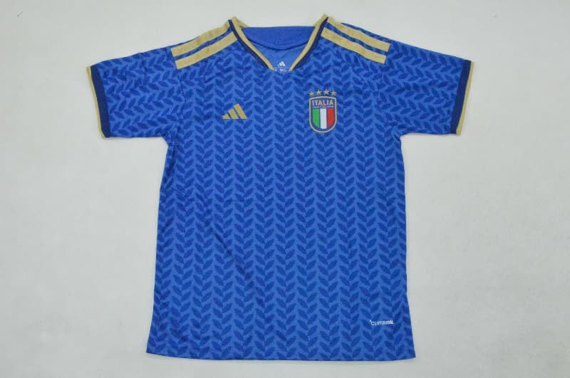 Kids Italy 2026 Home Soccer Jersey And Shorts