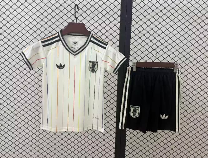Kids Japan 2026 World Cup Away Soccer Jersey And Shorts
