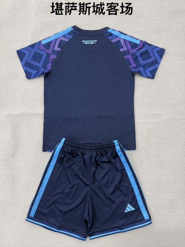 Kids Kansas City 2026 Away Soccer Jersey And Shorts