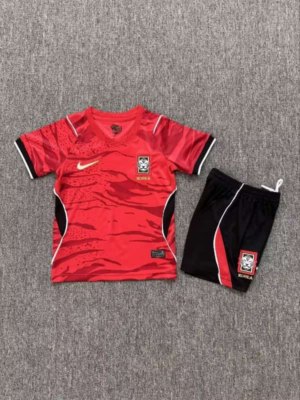 Kids Korea 2026 World Cup Home Soccer Jersey And Shorts