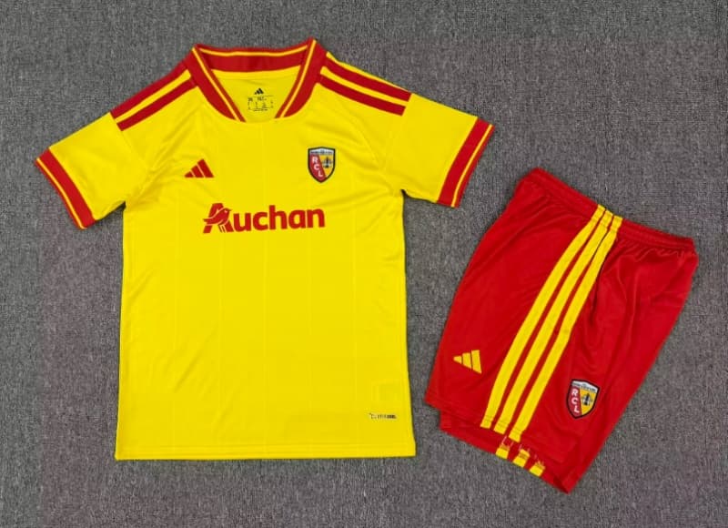 Kids Lens 26/27 Home Soccer Jersey And Shorts Kids Lens 26/27 Home Soccer Jersey And Shorts