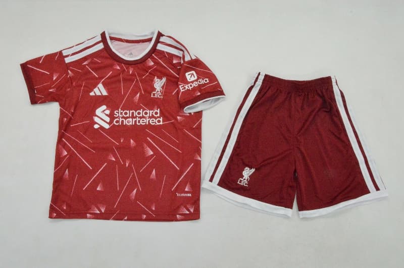 Kids Liverpool 26/27 Home Soccer Jersey And Shorts (Leaked) Kids Liverpool 26/27 Home Soccer Jersey And Shorts (Leaked)