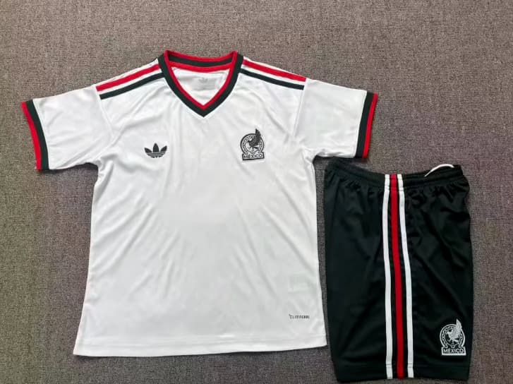 Kids Mexico 2026 Away Soccer Jersey And Shorts