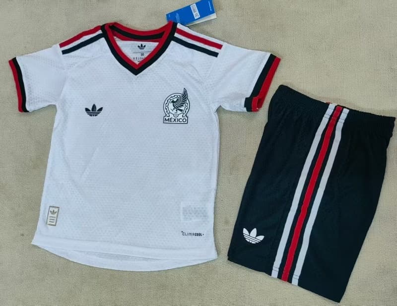 Kids Mexico 2026 Away Soccer Jersey And Shorts (Player)