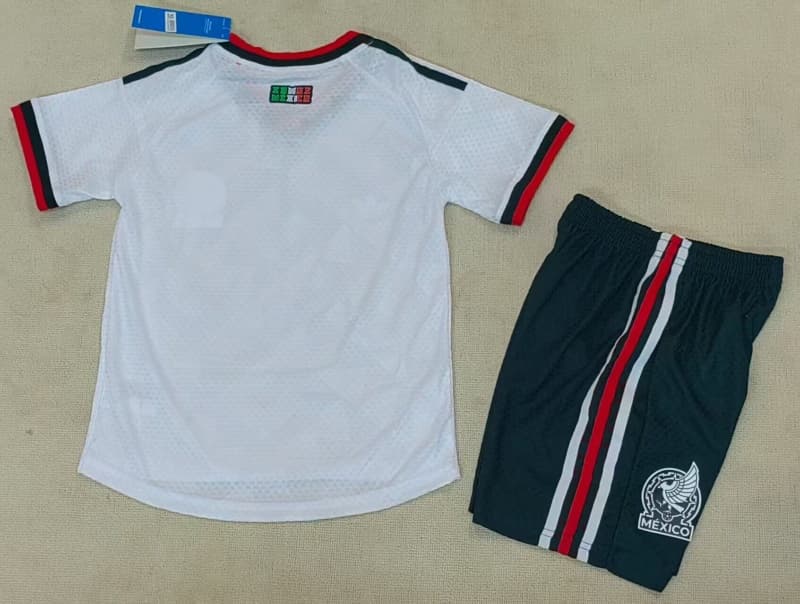 Kids Mexico 2026 Away Soccer Jersey And Shorts (Player)