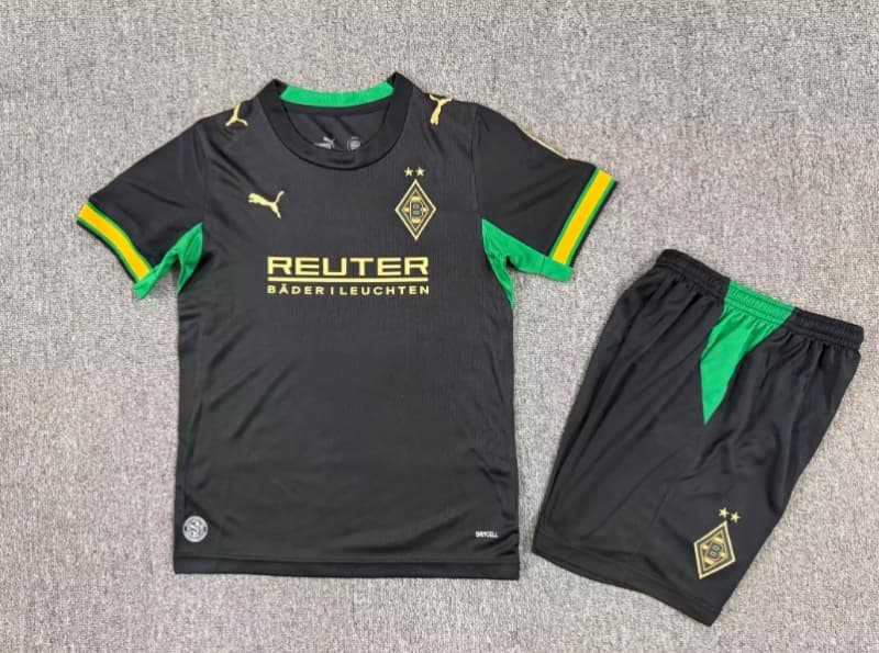 Kids Monchengladbach 26/27 Away Soccer Jersey And Shorts Kids Monchengladbach 26/27 Away Soccer Jersey And Shorts