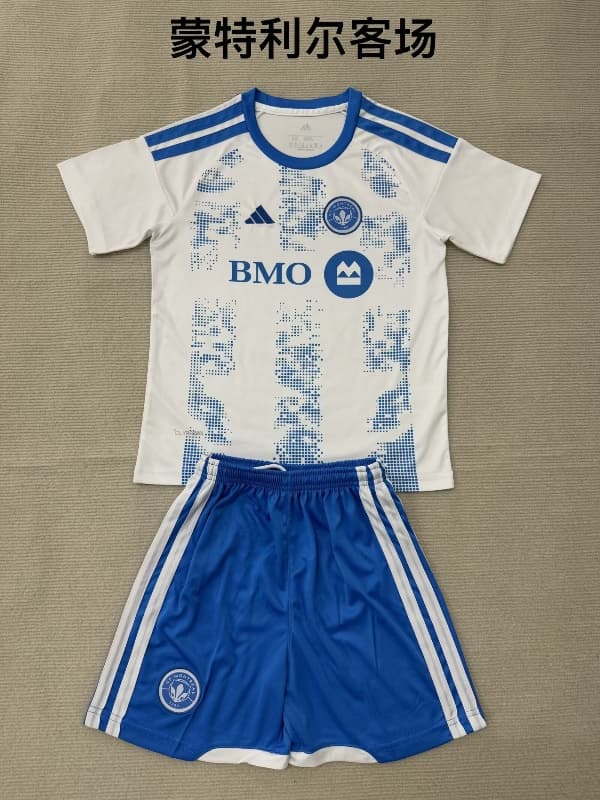Kids Montreal 2026 Away Soccer Jersey And Shorts Kids Montreal 2026 Away Soccer Jersey And Shorts