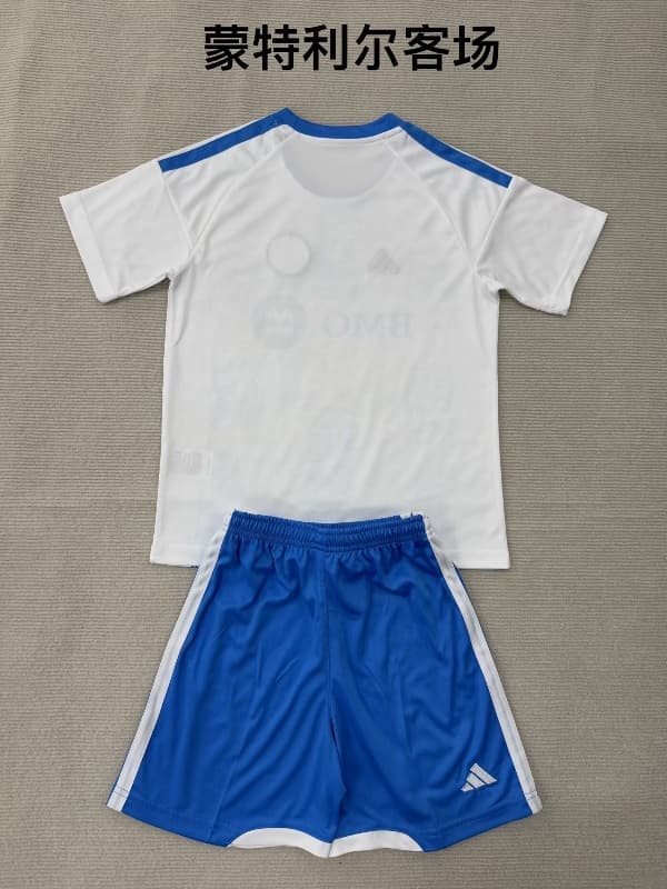 Kids Montreal 2026 Away Soccer Jersey And Shorts