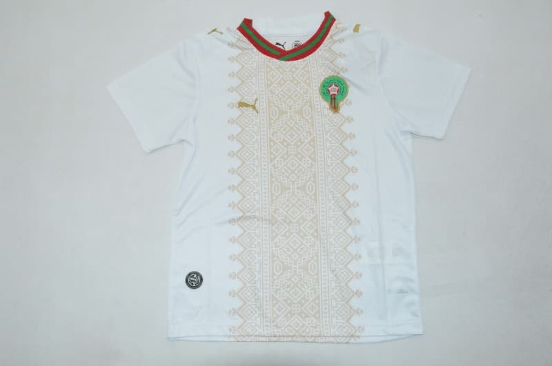 Kids Morocco 2026 World Cup Away Soccer Jersey And Shorts