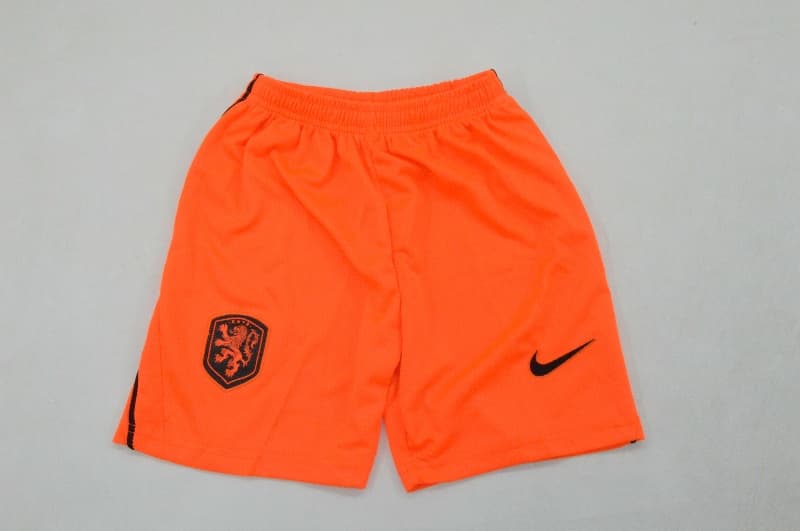 Kids Netherlands 2026 World Cup Away Soccer Jersey And Shorts