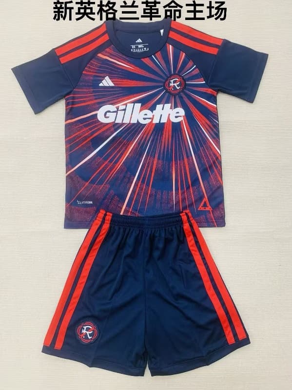 Kids New England 2026 Home Soccer Jersey And Shorts Kids New England 2026 Home Soccer Jersey And Shorts