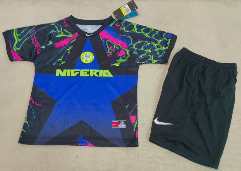 Kids Nigeria 2026 Goalkeeper Soccer Jersey And Shorts Kids Nigeria 2026 Goalkeeper Soccer Jersey And Shorts