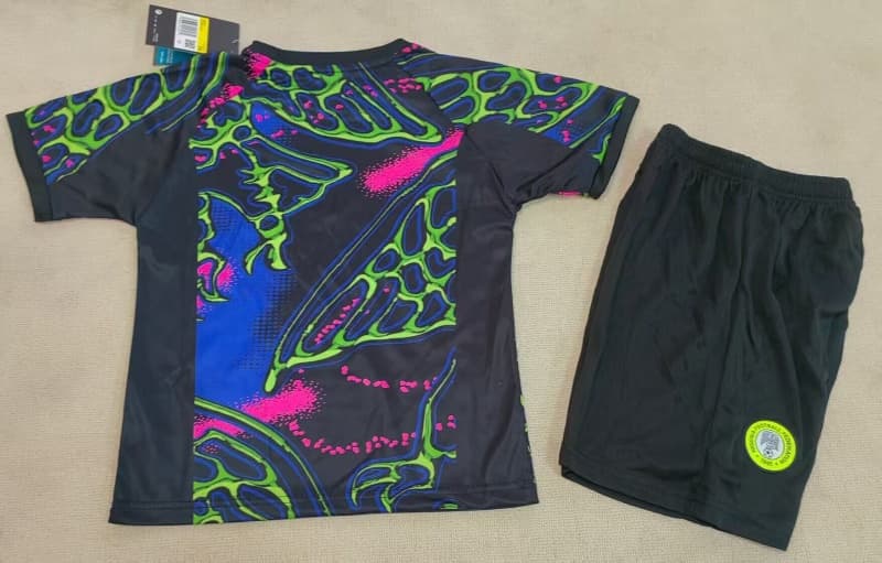 Kids Nigeria 2026 Goalkeeper Soccer Jersey And Shorts