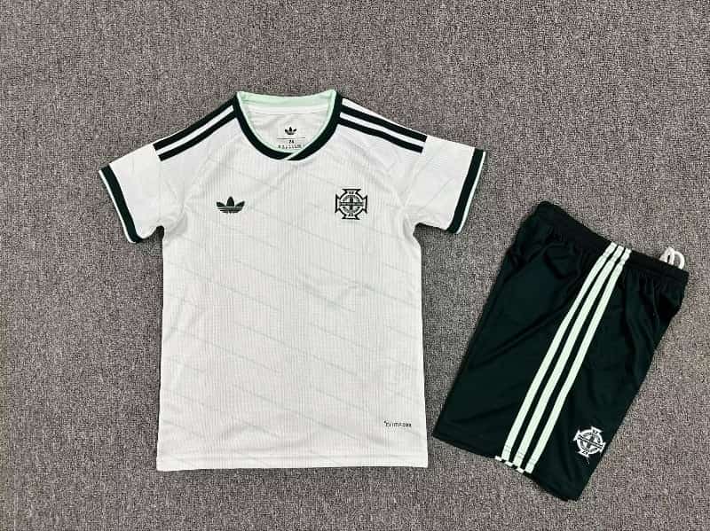 Kids Northern Ireland 2026 Away Soccer Jersey And Shorts