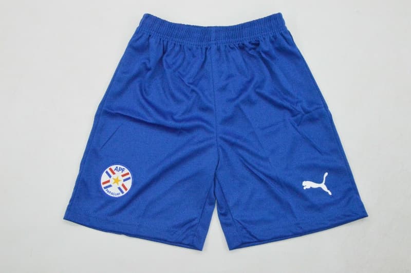 Kids Paraguay 2026 Home Soccer Jersey And Shorts
