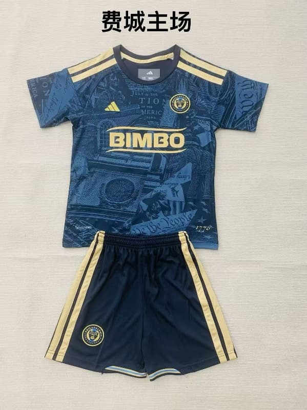 Kids Philadelphia Union 2026 Home Soccer Jersey And Shorts Kids Philadelphia Union 2026 Home Soccer Jersey And Shorts