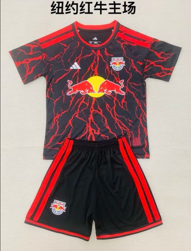 Kids RB New York 2026 Home Soccer Jersey And Shorts Kids RB New York 2026 Home Soccer Jersey And Shorts