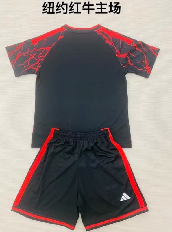 Kids RB New York 2026 Home Soccer Jersey And Shorts