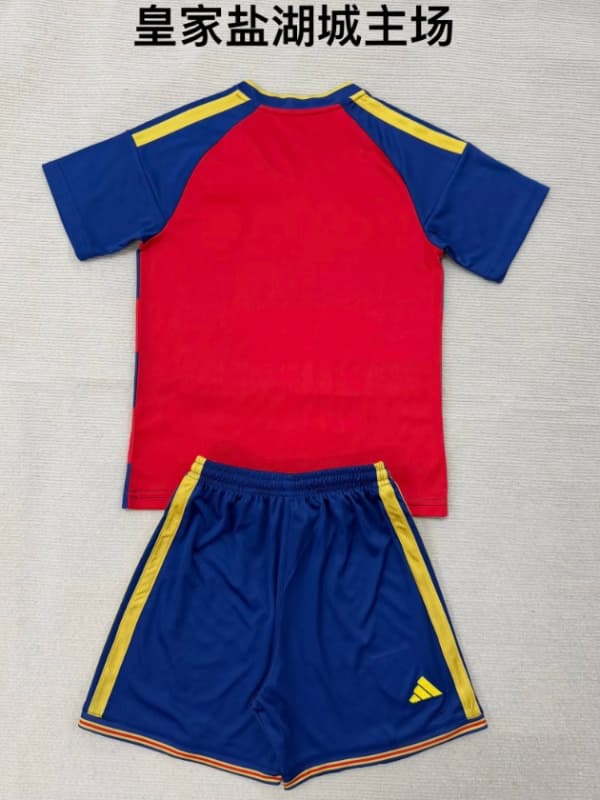 Kids Real Salt Lake 2026 Home Soccer Jersey And Shorts