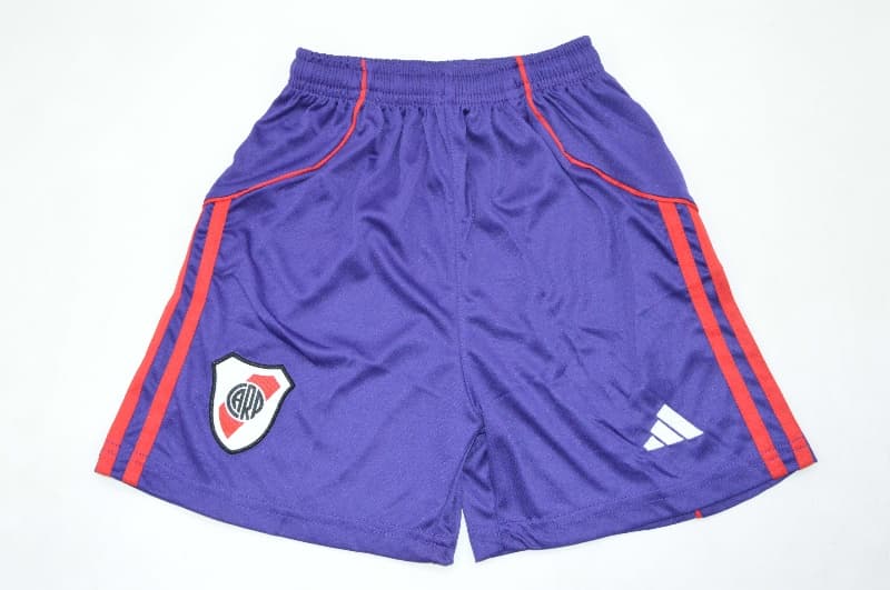 Kids River Plate 2026 Third Soccer Jersey And Shorts