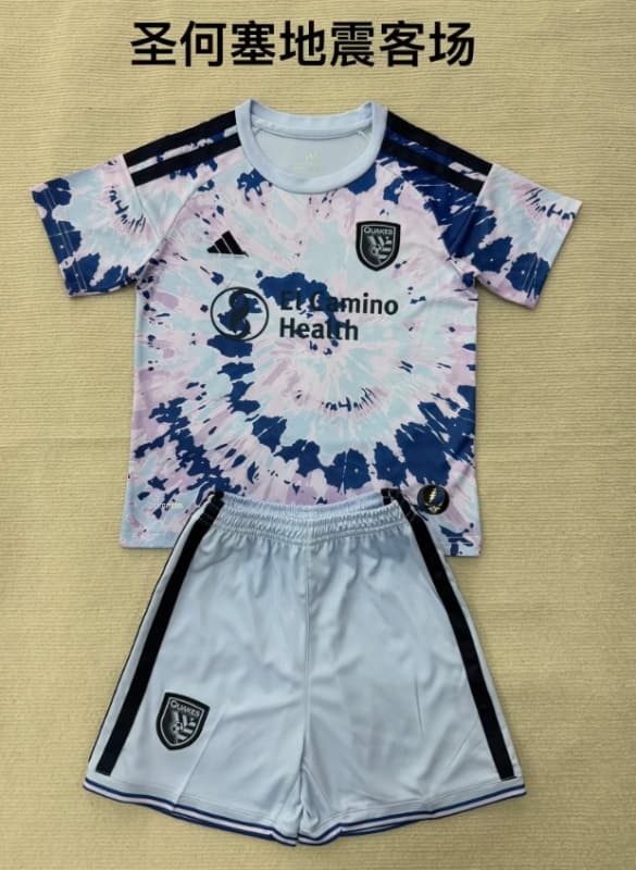 Kids San Jose Earthquakes 2026 Away Soccer Jersey And Shorts Kids San Jose Earthquakes 2026 Away Soccer Jersey And Shorts