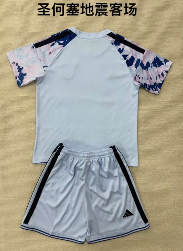 Kids San Jose Earthquakes 2026 Away Soccer Jersey And Shorts