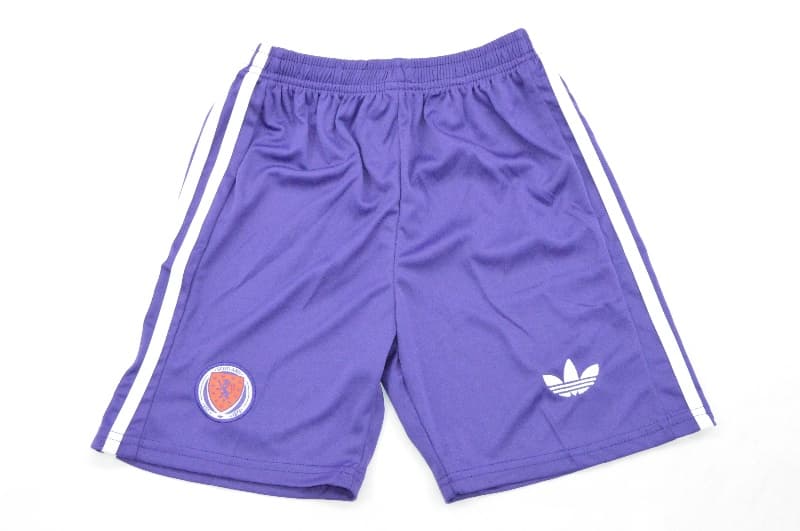 Kids Scotland 2026 Away Soccer Jersey And Shorts