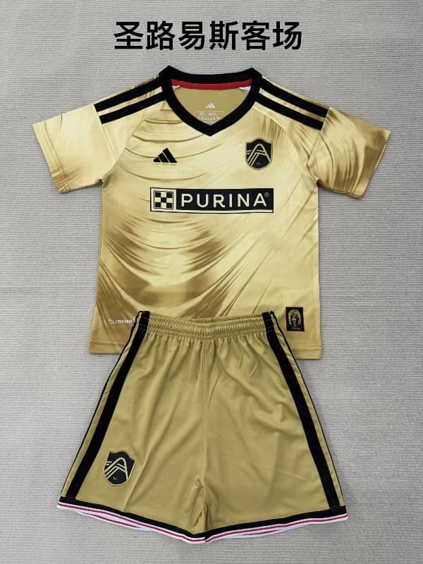 Kids St. Louis City Sc 2026 Away Soccer Jersey And Shorts Kids St. Louis City Sc 2026 Away Soccer Jersey And Shorts